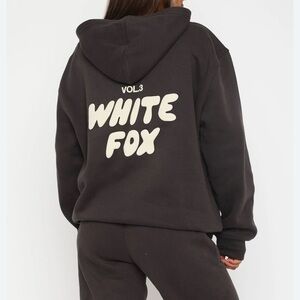 Whitefox Offstage Shadow Hoodie Sz XS/S Distressed Oversized Comfy